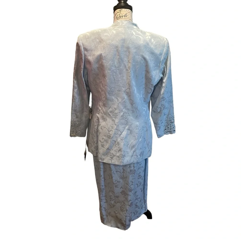 Suits of God in Church 2pc Suit Blazer Jacket Skirt Blue Size 12 Formal NWT